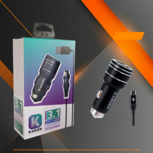 Cargador Auto Karsen V8 Estruendo 3.1A 12V