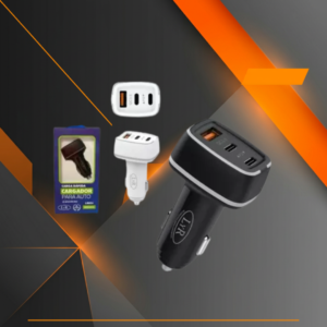 Cargador Auto LYR 20W 1USB + 2 Tipo C