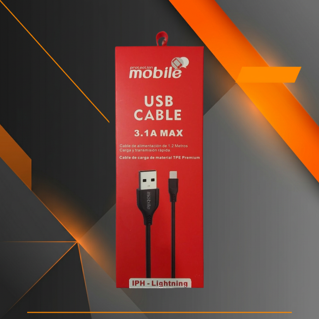 Cable Protection Mobile Lightning 1.2m 3.1A TPE