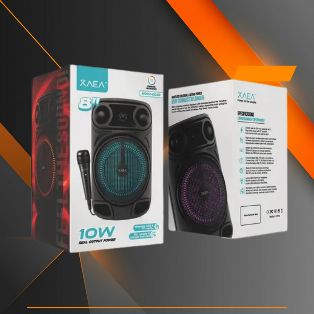 Parlante XAEA MODX-0040 8 pulgadas 10W Bluetooth